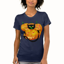 *Black Cat and Pumpkins