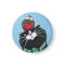 Black Cat and Robin Festive Magnet