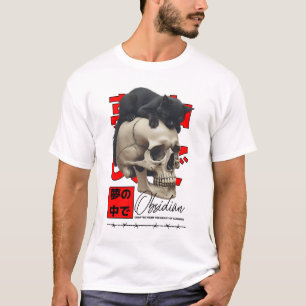 Black Cat and Skull: Dream Within Art T-Shirt