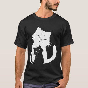 Black Cat And White Cat T-Shirt