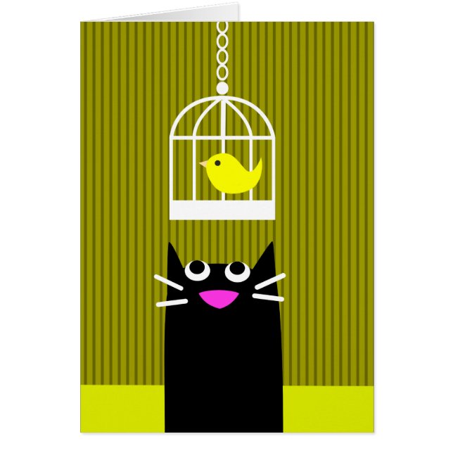 Black Cat and Yellow Bird (Front)