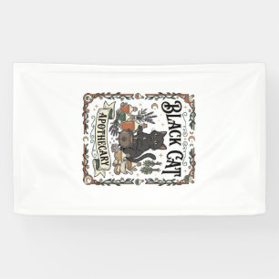 Black Cat Apothecary Cat Witchy Mystic Apothecary Banner