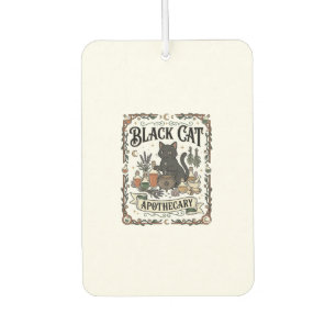 Black Cat Apothecary Cat Witchy Mystic Apothecary Car Air Freshener