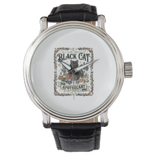 Black Cat Apothecary Cat Witchy Mystic Apothecary Watch