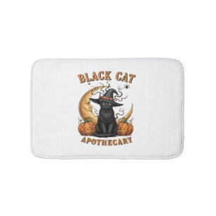 Black Cat Apothecary – Halloween Witchy Moon & Pum Bath Mat