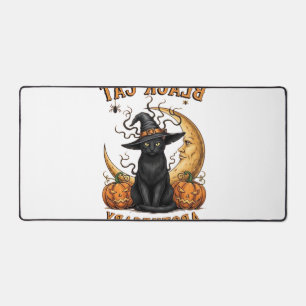 Black Cat Apothecary � Halloween Witchy Moon & Pum Desk Mat