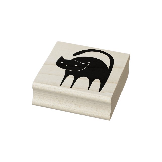 black cat art stamp (Stamp)