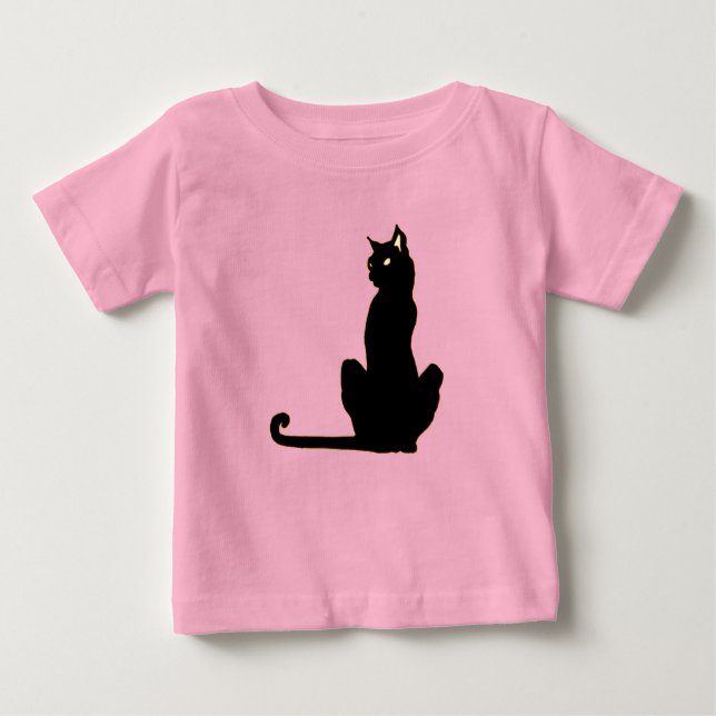 Black Cat Baby/Toddler T-Shirt (Front)