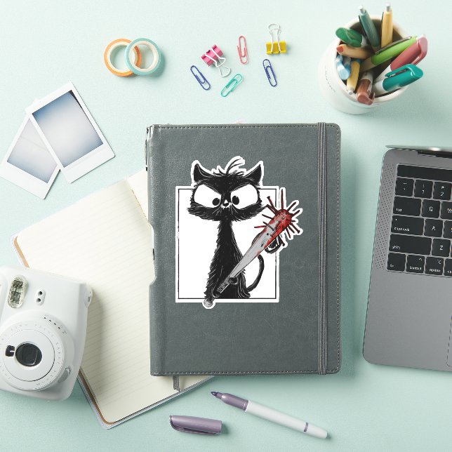 Black Cat Baseball Horror Halloween (iPad Cover)