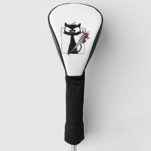 Black Cat Baseball Horror Halloween Golf Head Cover