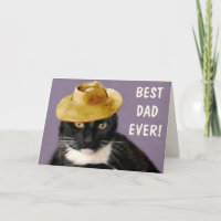 Black Cat Best Dad Ever Father's Day