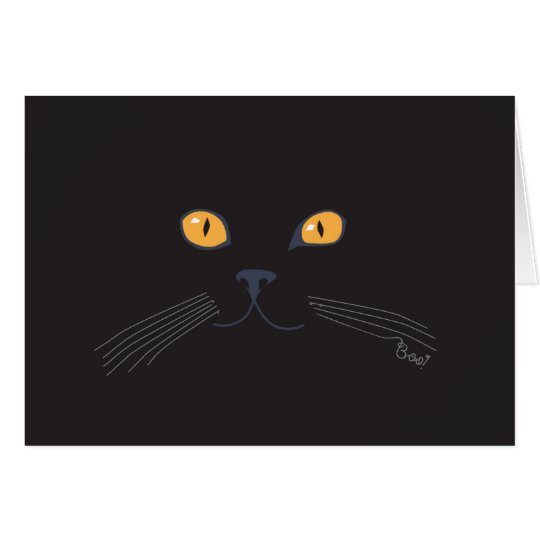 Black Cat Boo! Card