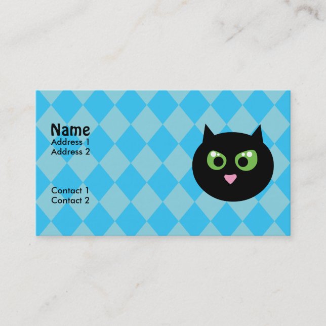 Black Cat Business Cards (Front)