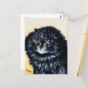 Black Cat by Louis Wain Postcard