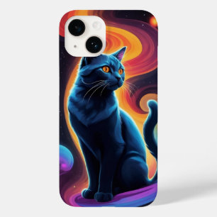 black cat Case-Mate iPhone 14 case