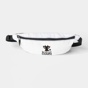 Black Cat Charm Halloween Bum Bags