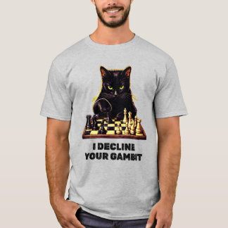 Black Cat Chess Master T-Shirt