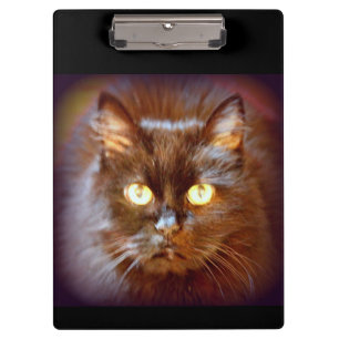 Black cat clipboard