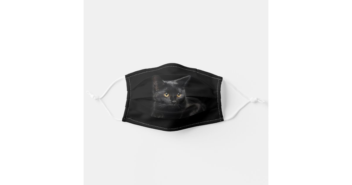 Black Cat Cloth Face Mask 