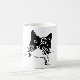 Black Cat Club Mug-Junior Coffee Mug