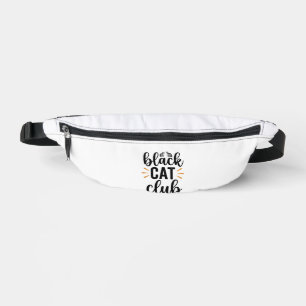 Black Cat Club Vintage Cat Lover Vector Design_1 Bum Bags