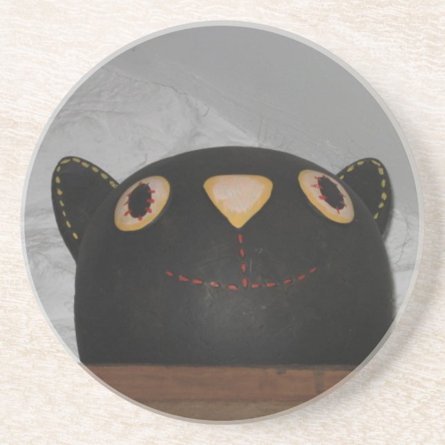 Black Cat Coaster (Front)