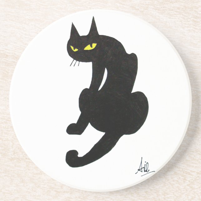 BLACK CAT COASTER (Front)