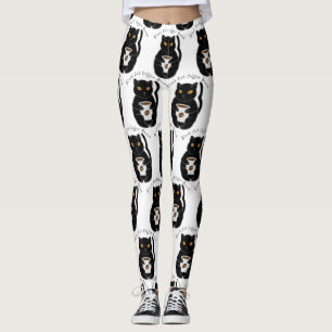 Black Cat Coffee Break Thunder_Cove Leggings