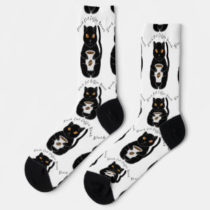 Black Cat Coffee Break Thunder_Cove Socks