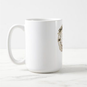 Black Cat Coffee Club Gold Books Celestial Mug
