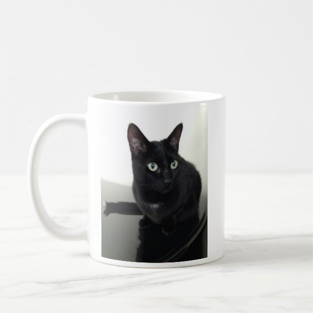 Black Cat Coffee Cup (Left)