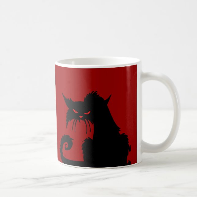 Black Cat Coffee Mug (Right)