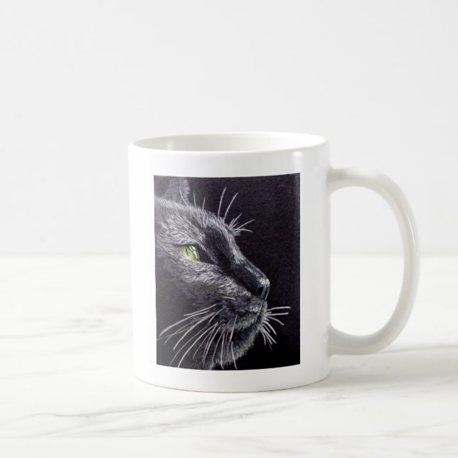 Black Cat Coffee Mug (Right)