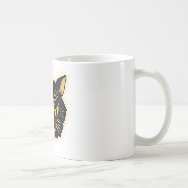 Black Cat Coffee Mug (Right)