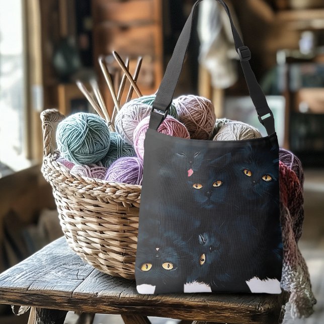 Black Cat Cuddle Crossbody Bag (Creator Uploaded)
