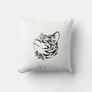 black cat cushion