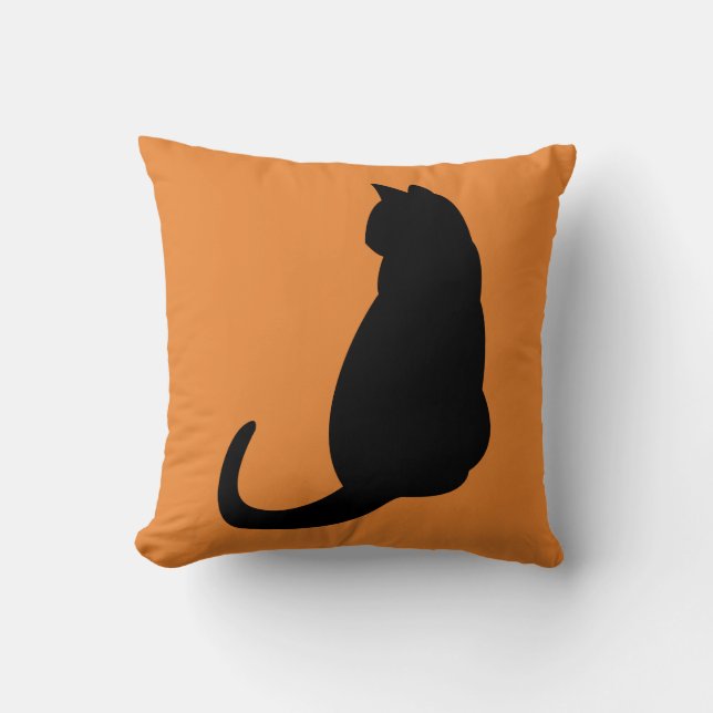 Black Cat Cushion (Front)