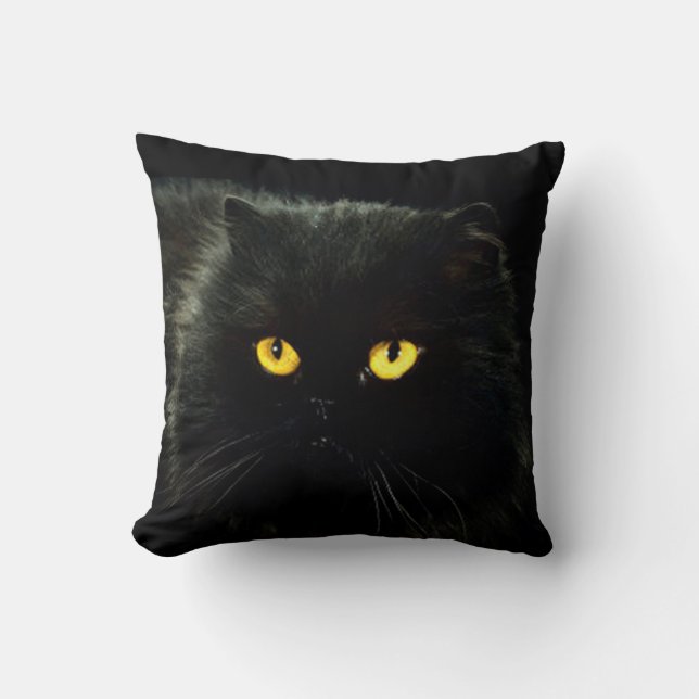 Black Cat Cushion (Front)