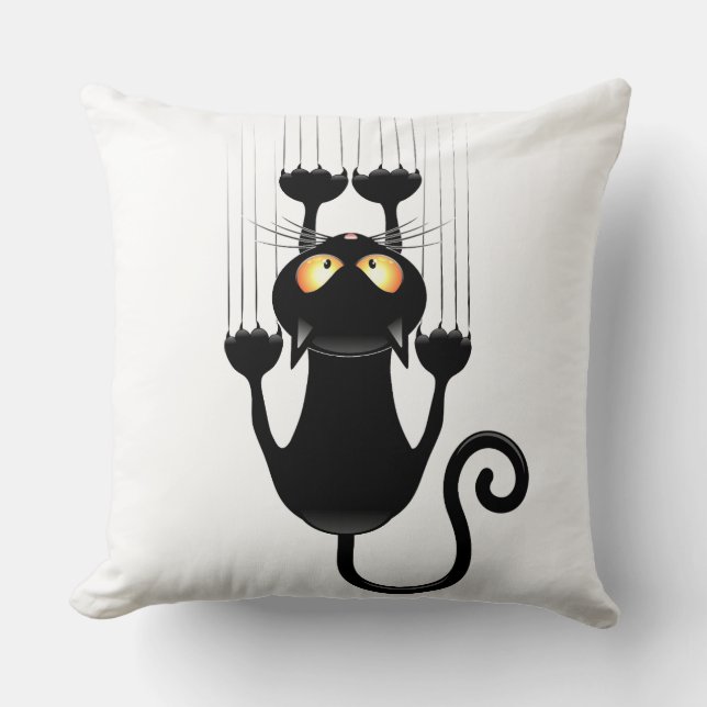 Black cat cushion (Front)