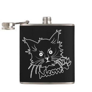 Black Cat custom flask