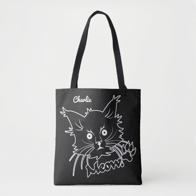 Black Cat custom name bags (Front)