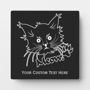 Black Cat custom plaque