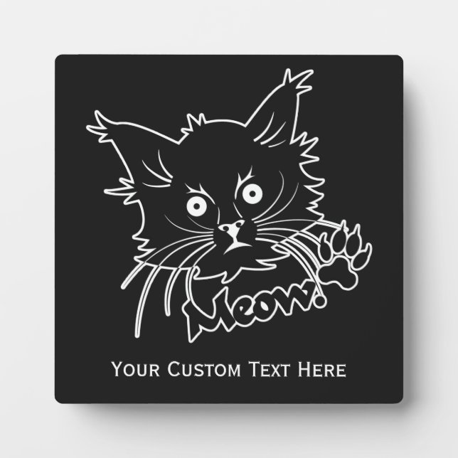 Black Cat custom plaque (Front)
