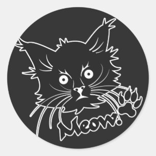 Black Cat custom stickers