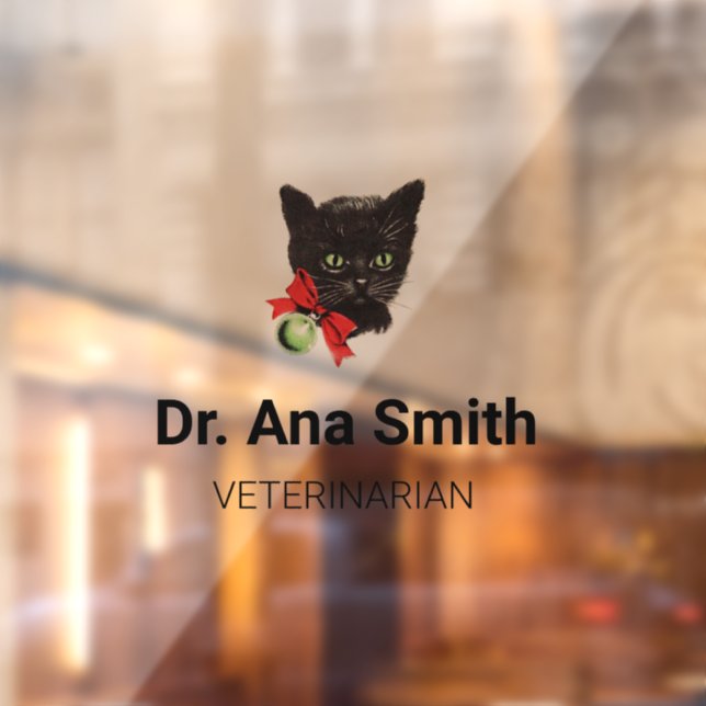 Black cat customisable veterinary profession (Sheet 2)