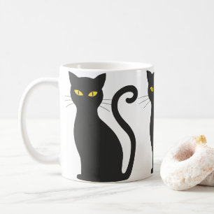 Black Cat Cute Coffee Mug
