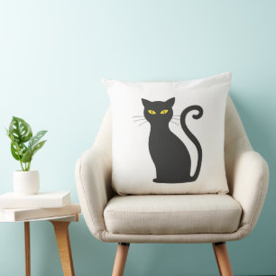 Black Cat Cute Cushion