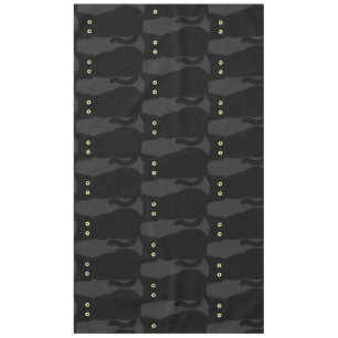 Black cat, cute kitten, spooktacular fun  tablecloth