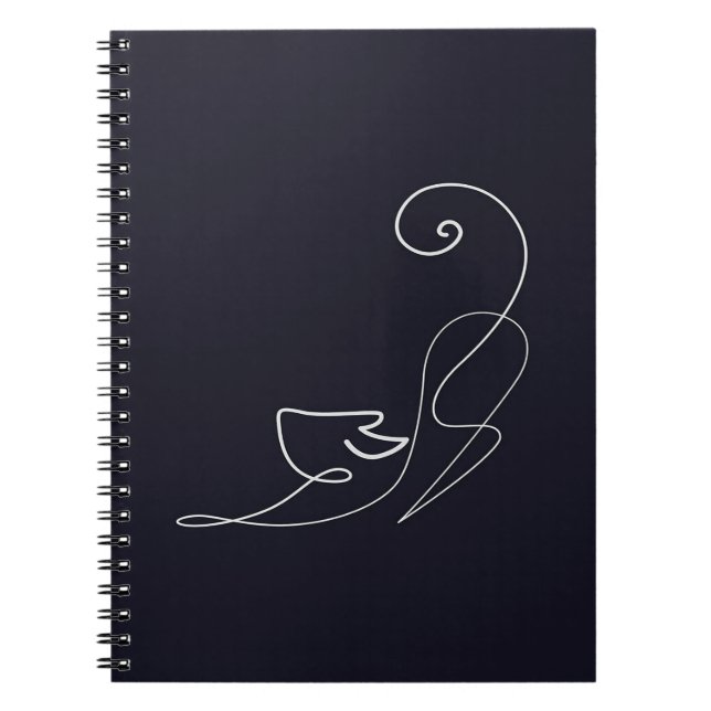 Black Cat Design | Cute Cat  Notebook (Front)