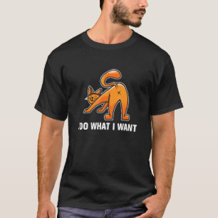 Black Cat Do What I Want Red Cup My Cat 2 T-Shirt